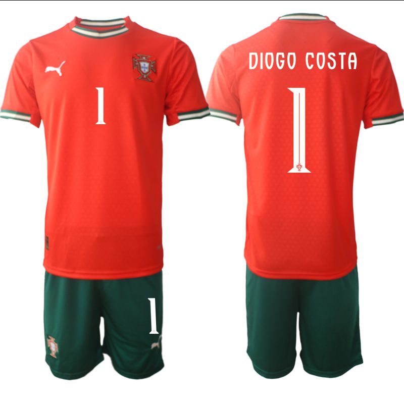 Men 2025-2026 Season Portugal home red #1 Soccer Jersey